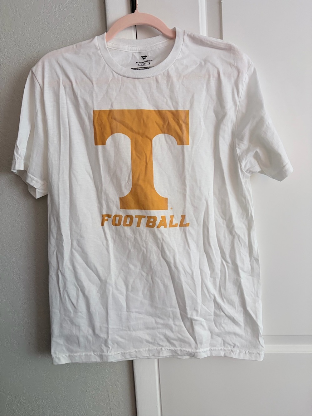 White T-Shirt with Orange Tennessee volunteers logo